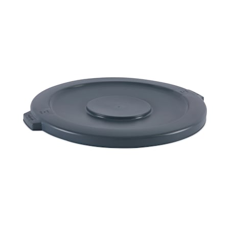 Boardwalk 44 Gal Waste Receptacle Lids, Flat-Top Lid Gray, Plastic 1868184